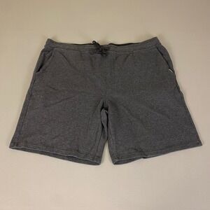 Eddie Bauer Lounge Shorts Men's XXL Gray Knit Drawstring Casual Relaxed Fit
